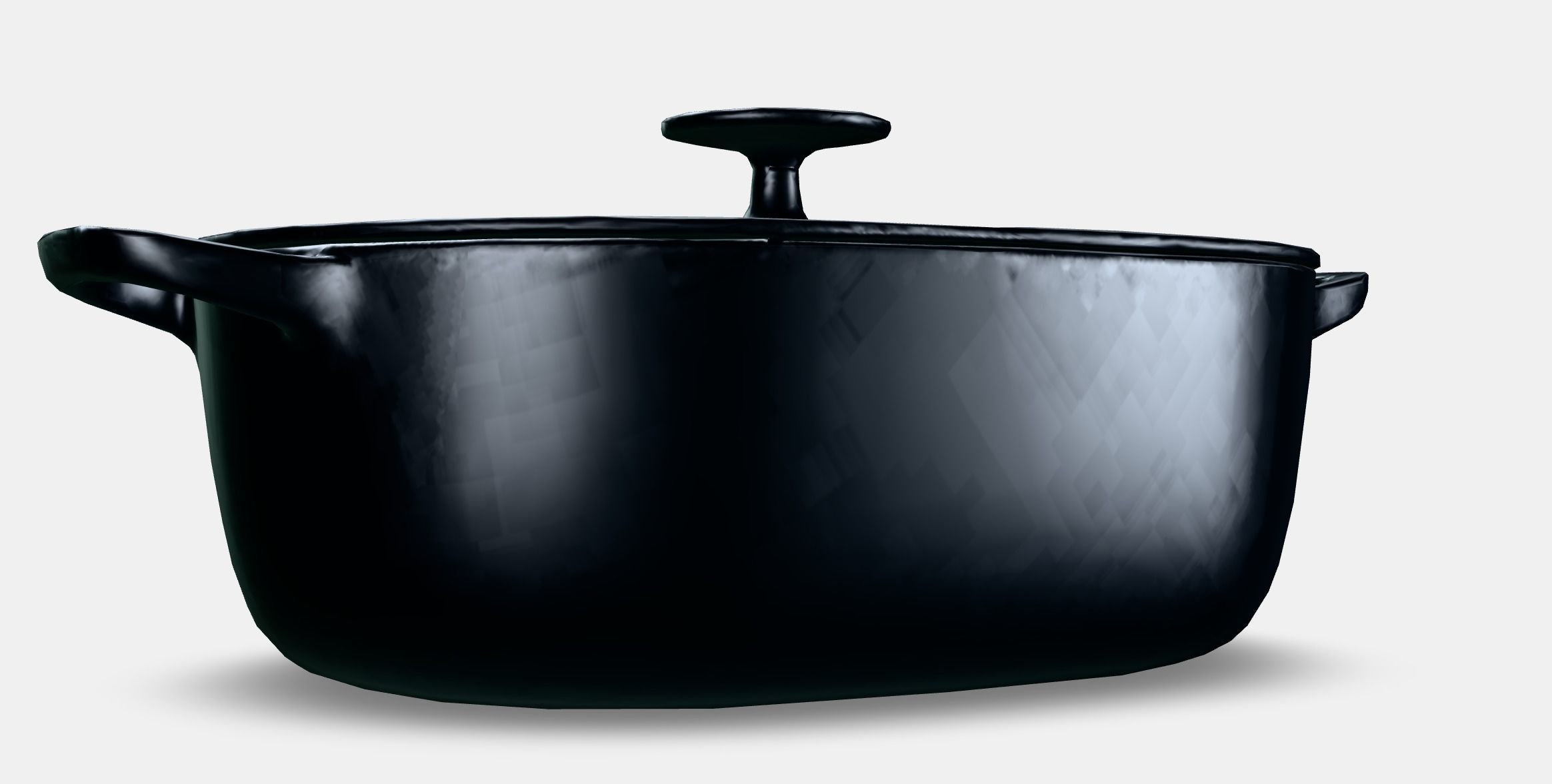 VARDAGEN Casserole with lid 1 Low-poly 3D model_5