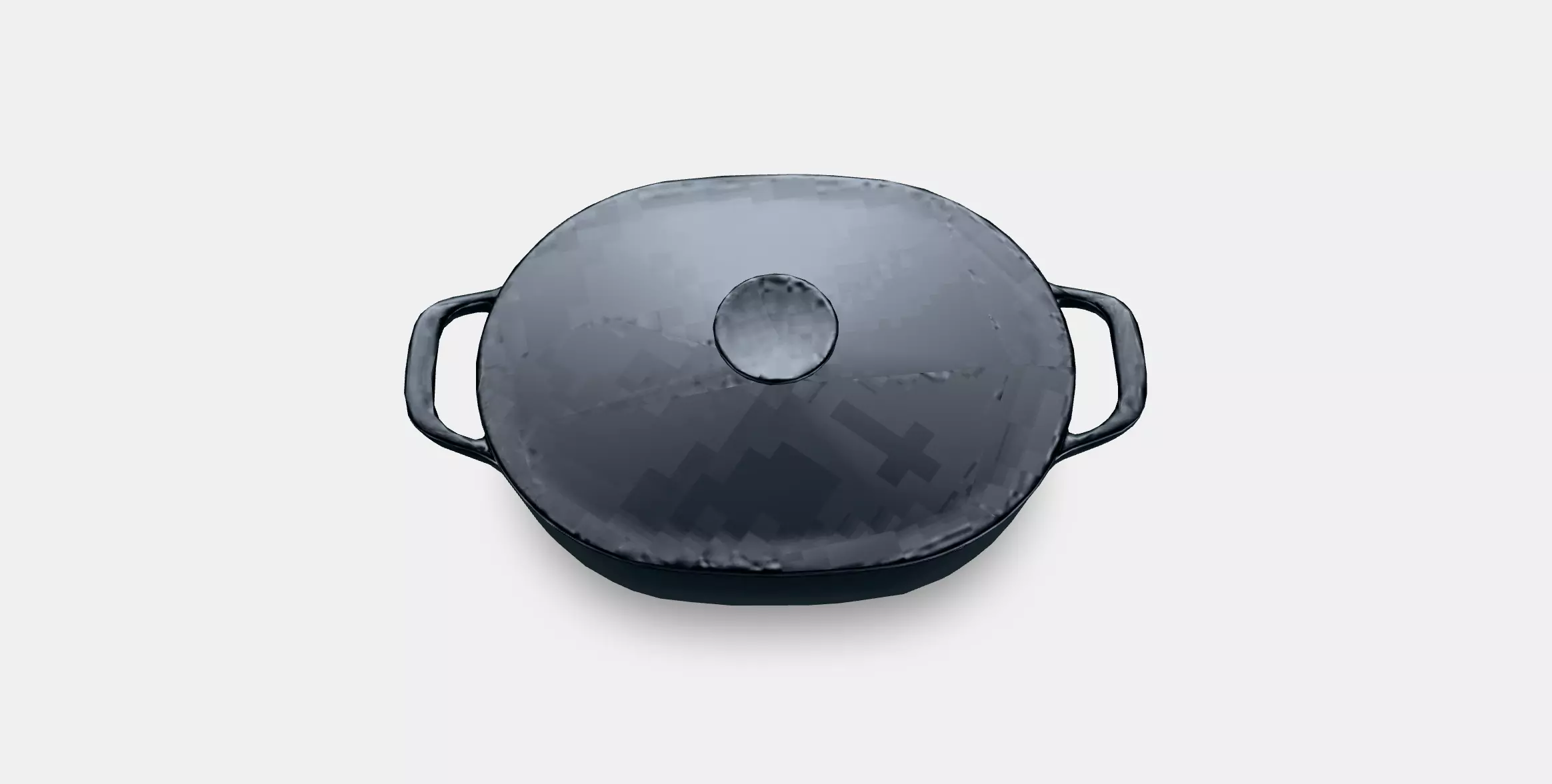 VARDAGEN Casserole with lid 1 Low-poly 3D model_0