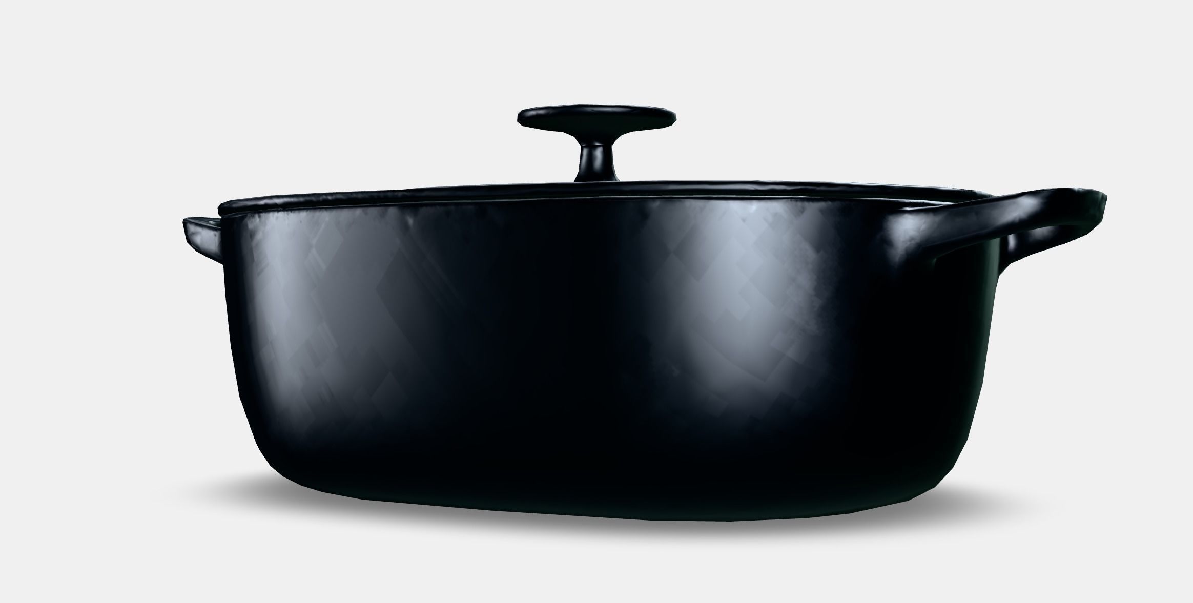 VARDAGEN Casserole with lid 1 Low-poly 3D model_6