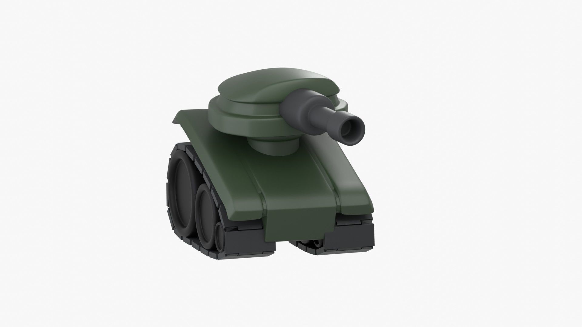 Army Tank 3D Illustration 3D model_2