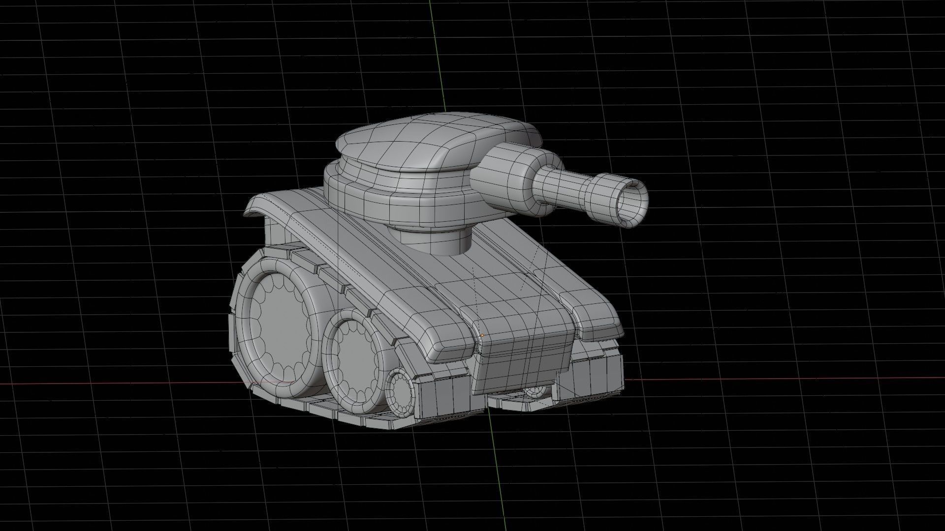 Army Tank 3D Illustration 3D model_1