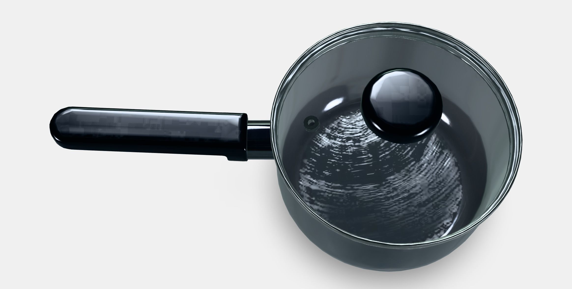 MIDDAGSMAT Saucepan with lid Low-poly 3D model_4