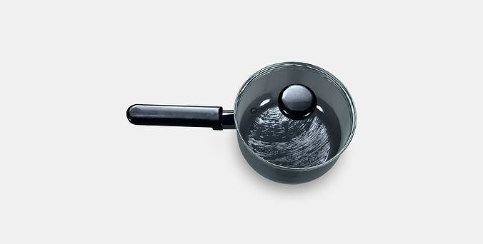 MIDDAGSMAT Saucepan with lid Low-poly 3D model