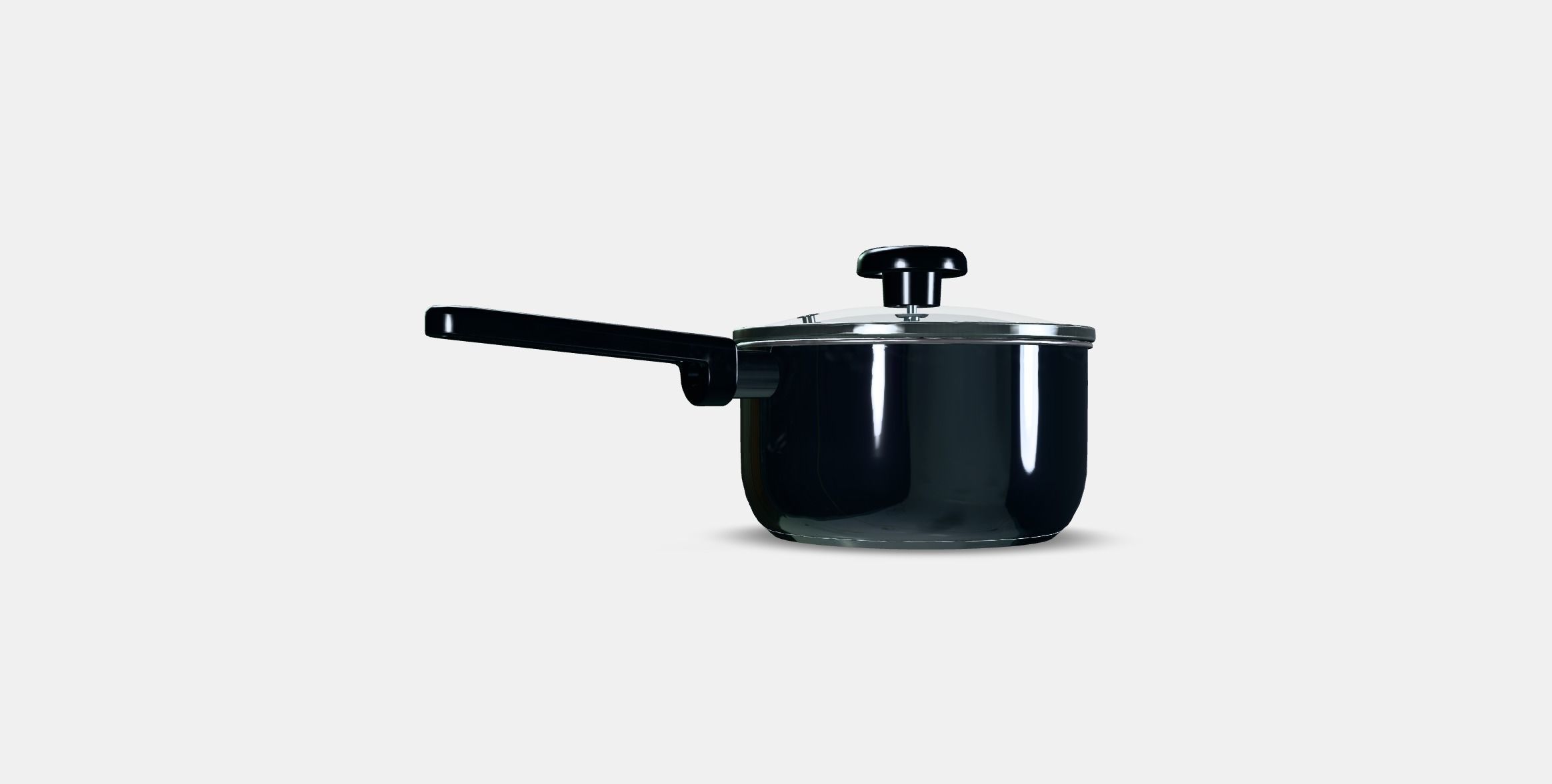 MIDDAGSMAT Saucepan with lid Low-poly 3D model_16