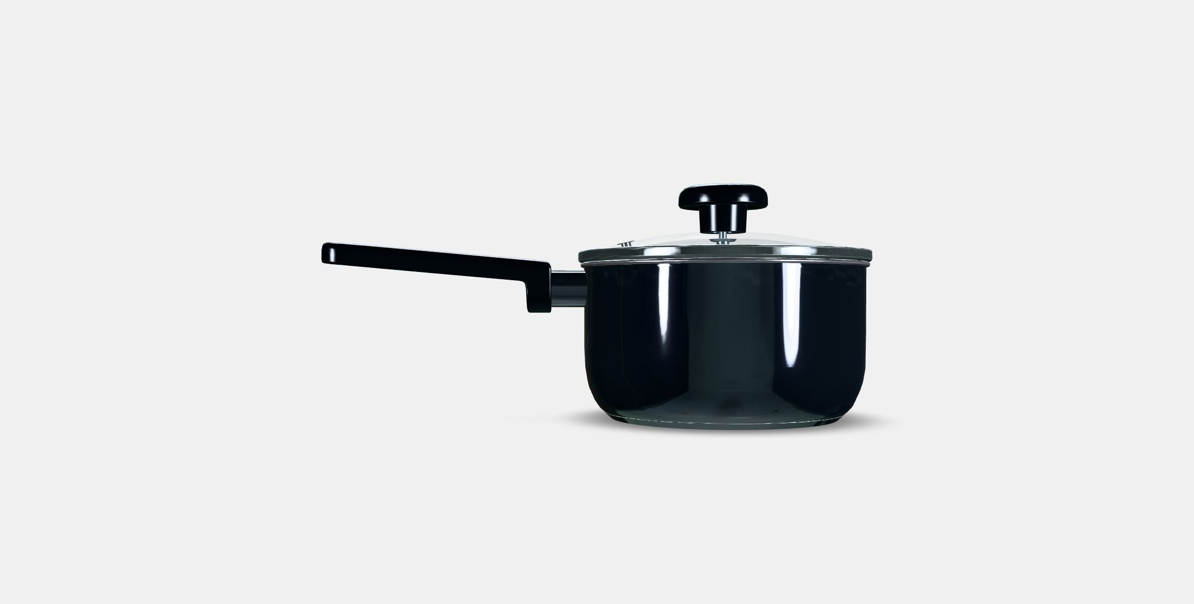 MIDDAGSMAT Saucepan with lid Low-poly 3D model_14