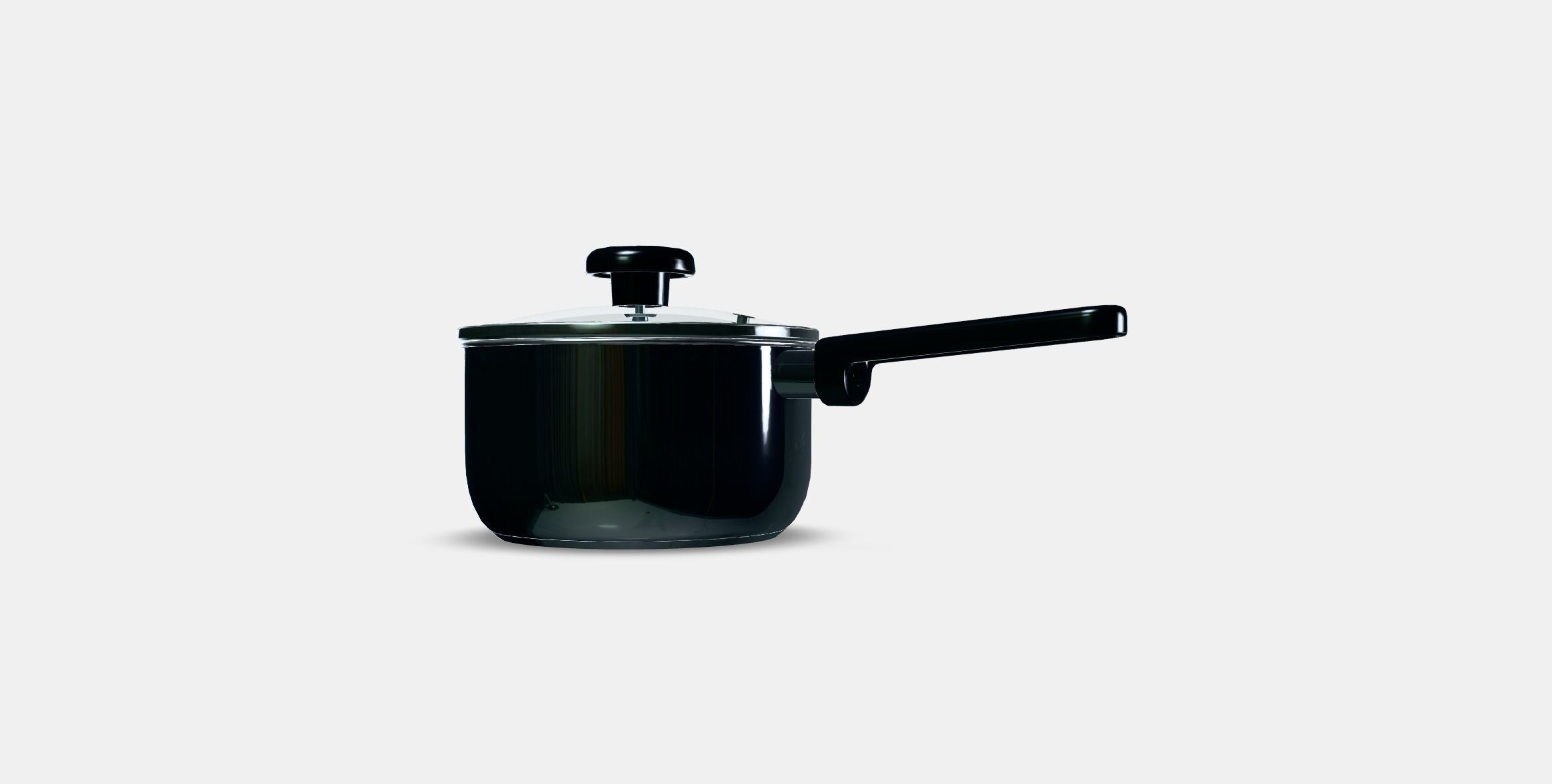MIDDAGSMAT Saucepan with lid Low-poly 3D model_12