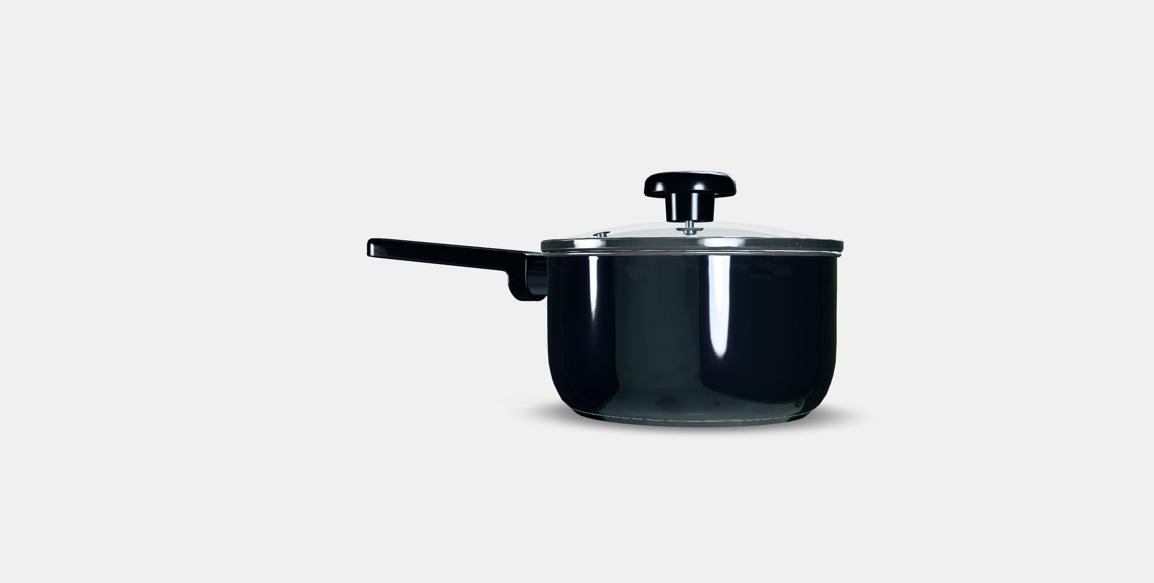 MIDDAGSMAT Saucepan with lid Low-poly 3D model_5