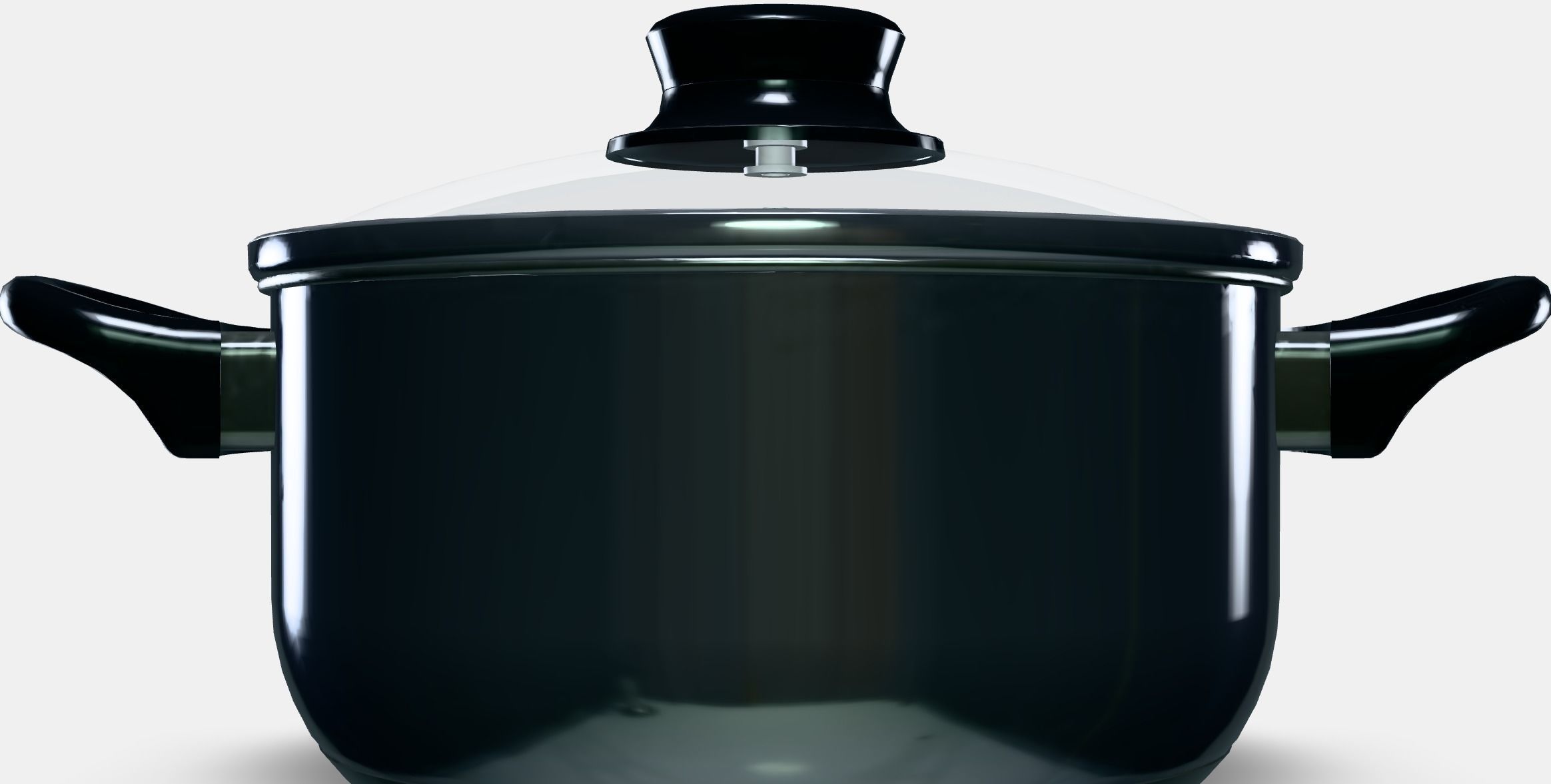 ANNONS Pot with lid Low-poly 3D model_11