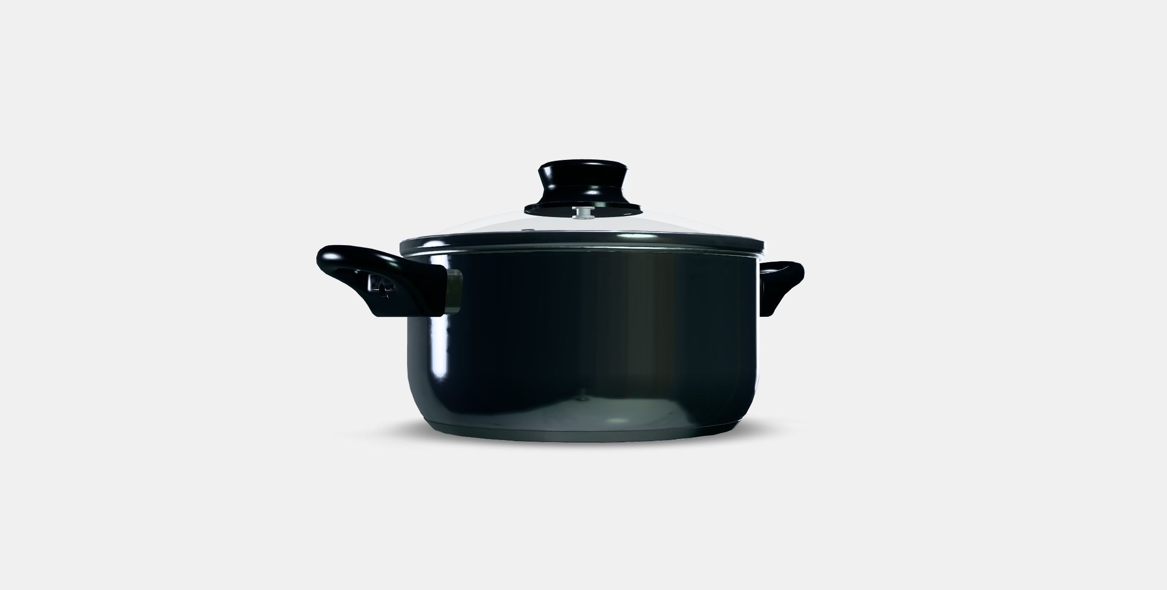 ANNONS Pot with lid Low-poly 3D model_2