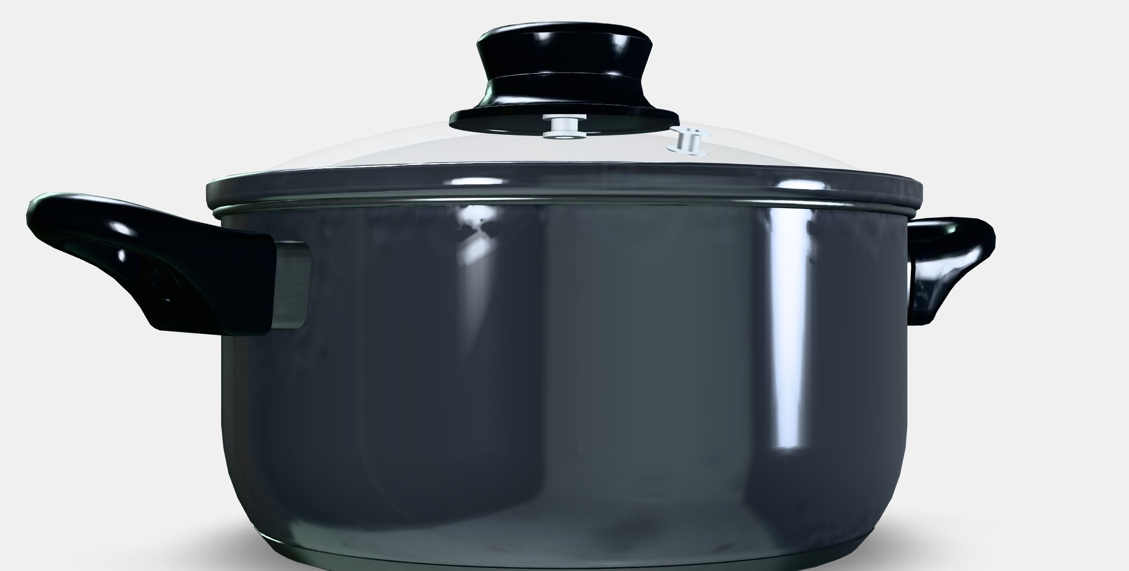 ANNONS Pot with lid Low-poly 3D model_4