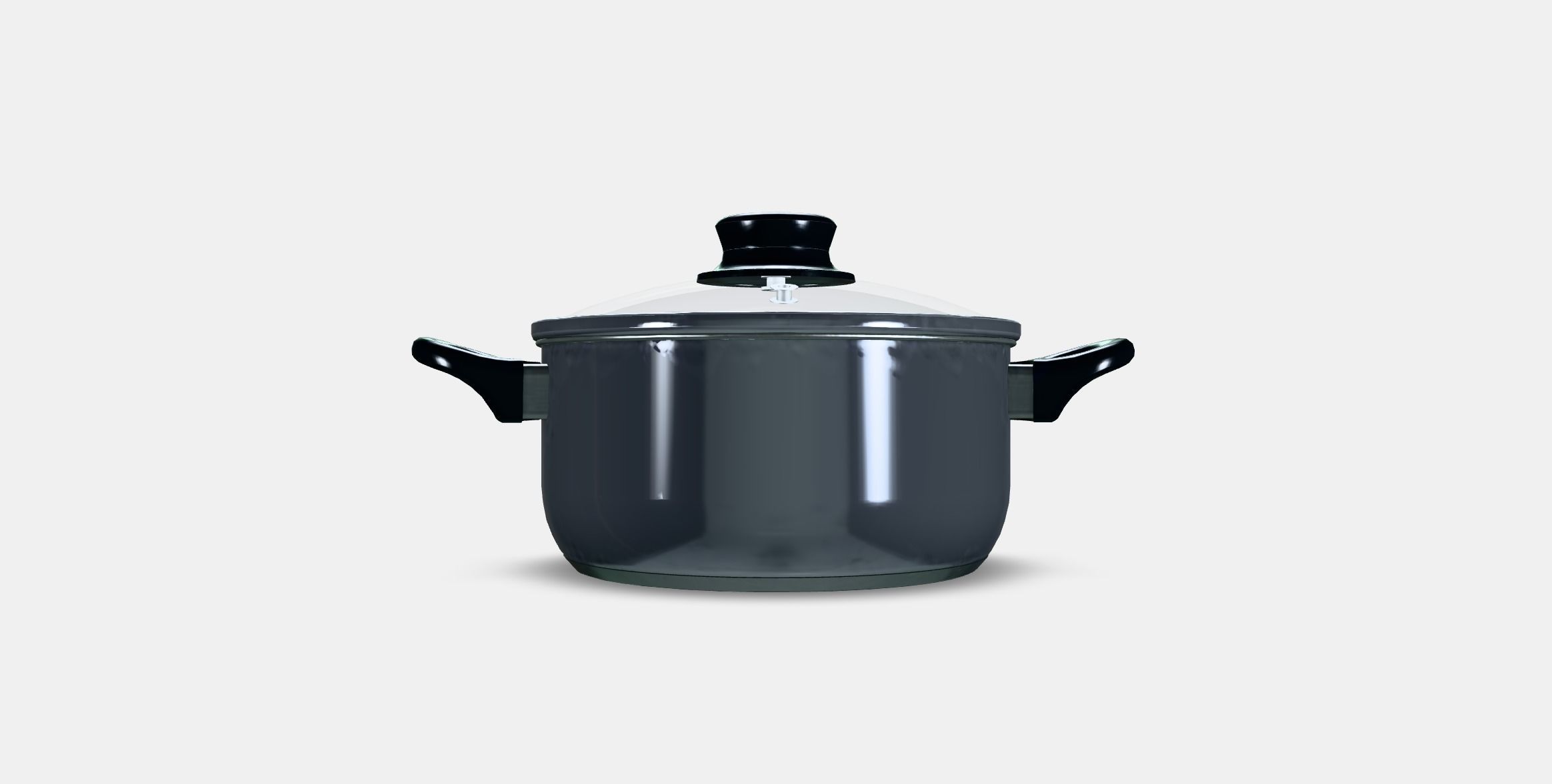 ANNONS Pot with lid Low-poly 3D model_14
