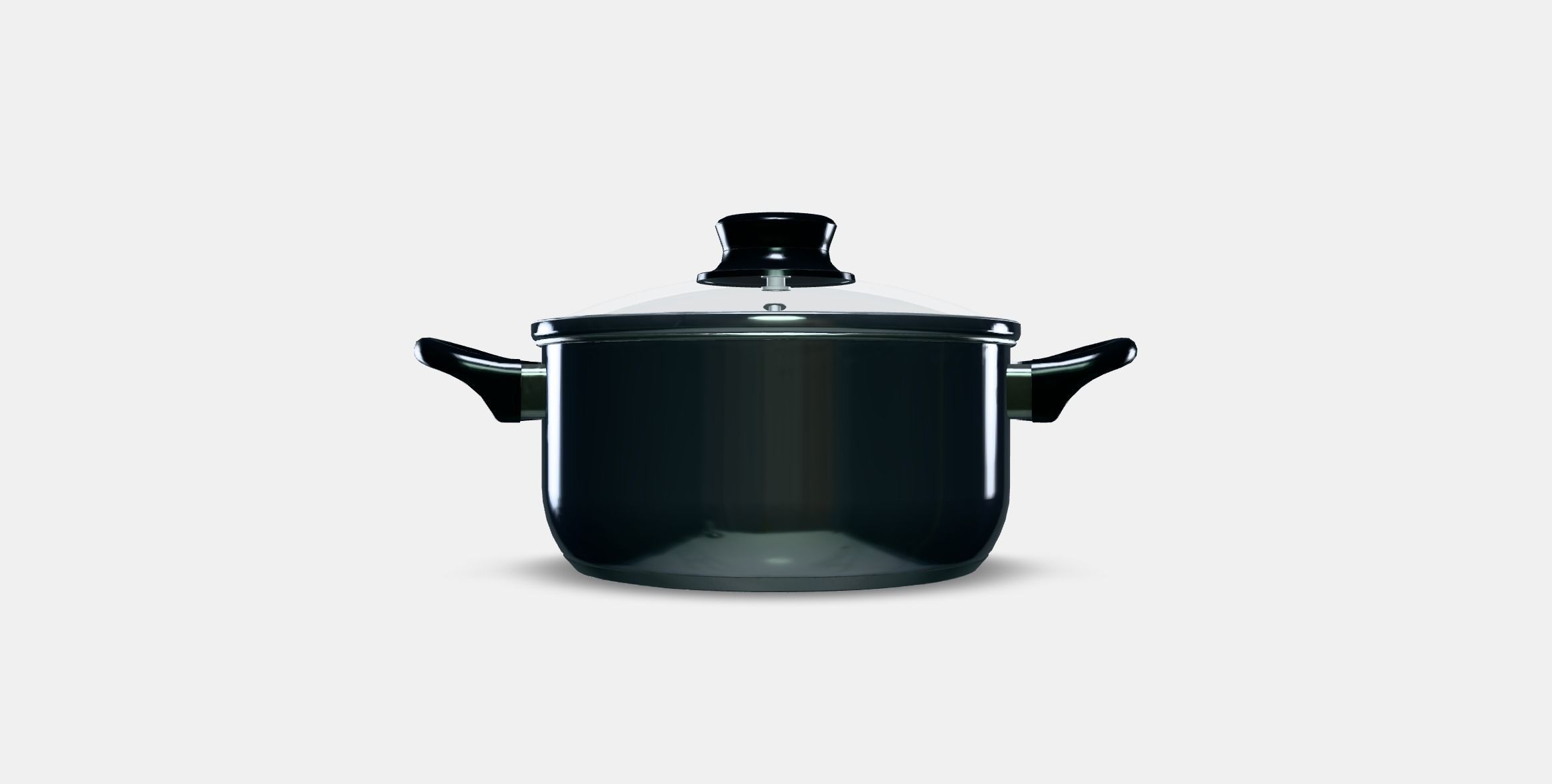 ANNONS Pot with lid Low-poly 3D model_10