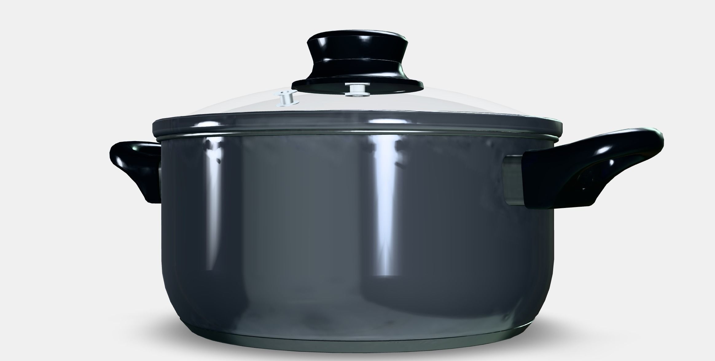 ANNONS Pot with lid Low-poly 3D model_5