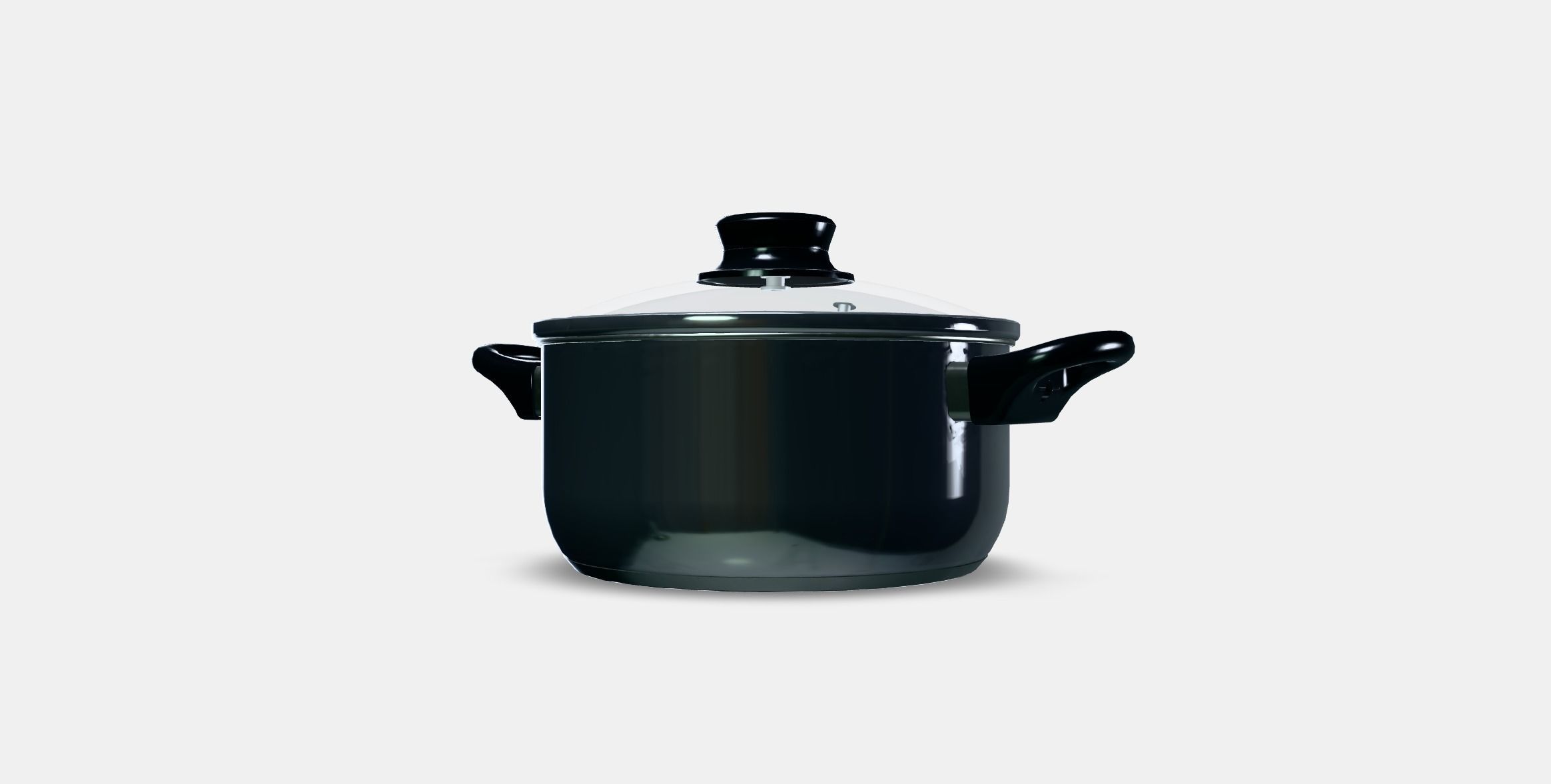 ANNONS Pot with lid Low-poly 3D model_12