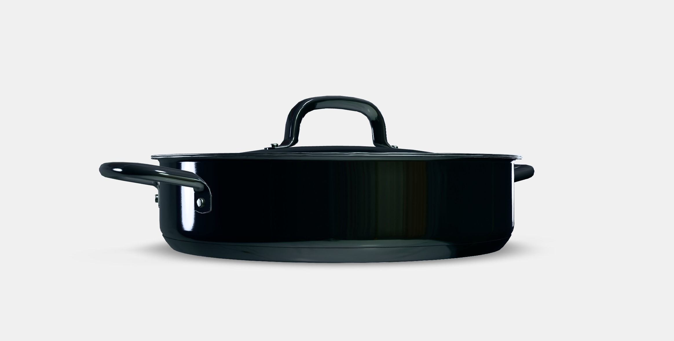 IKEA 365 Saute pan Low-poly 3D model_9