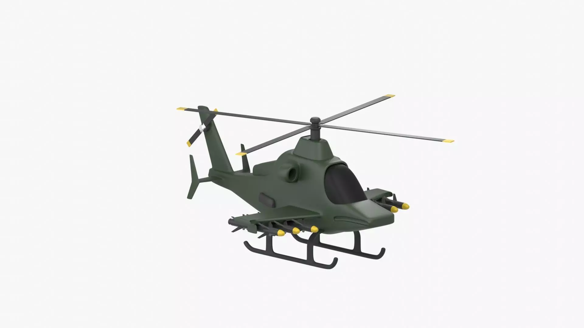Army Chopper 3D Illustration 3D model_0
