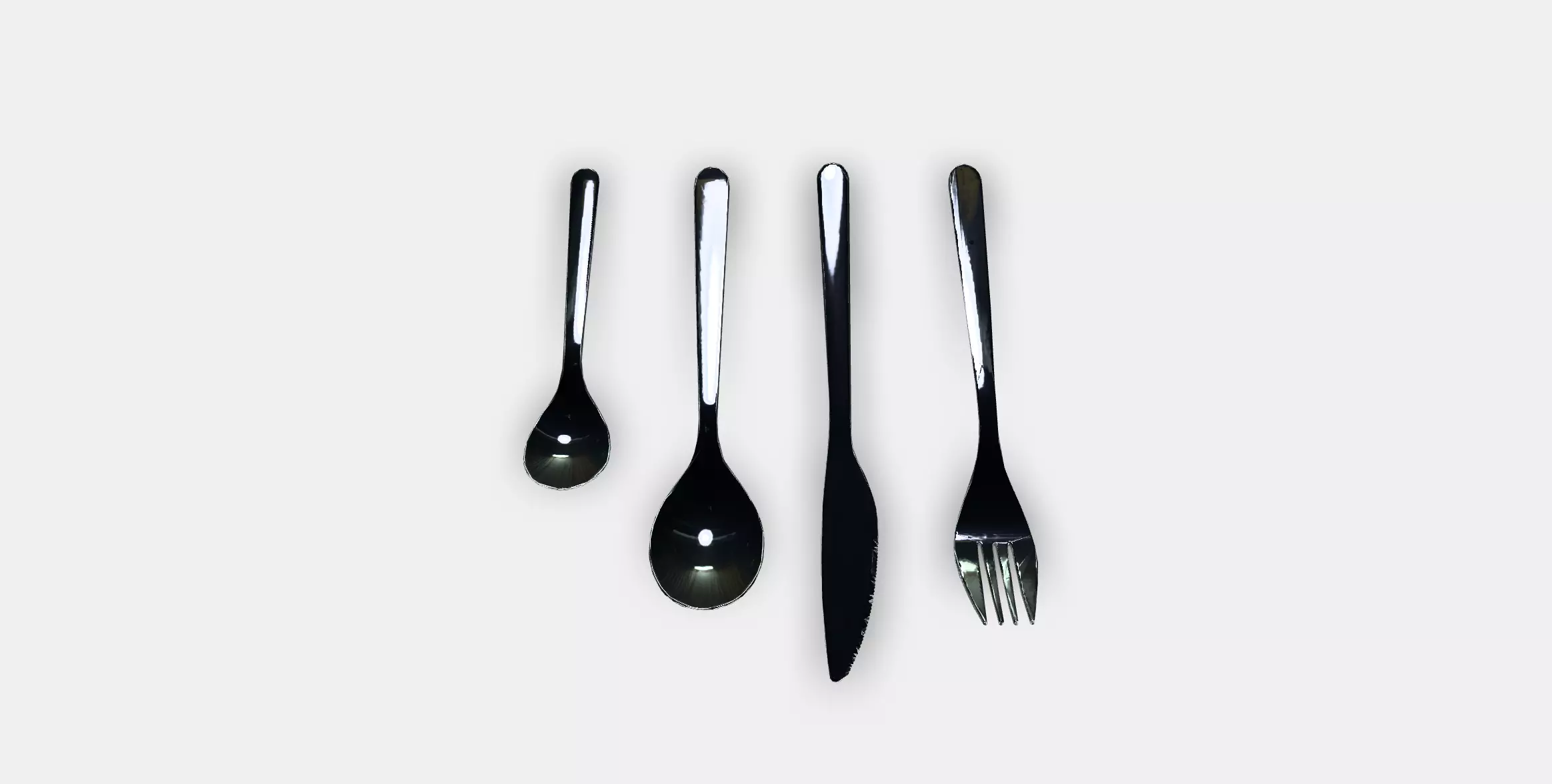 FORNUFT 24-piece cutlery set Low-poly 3D model_0