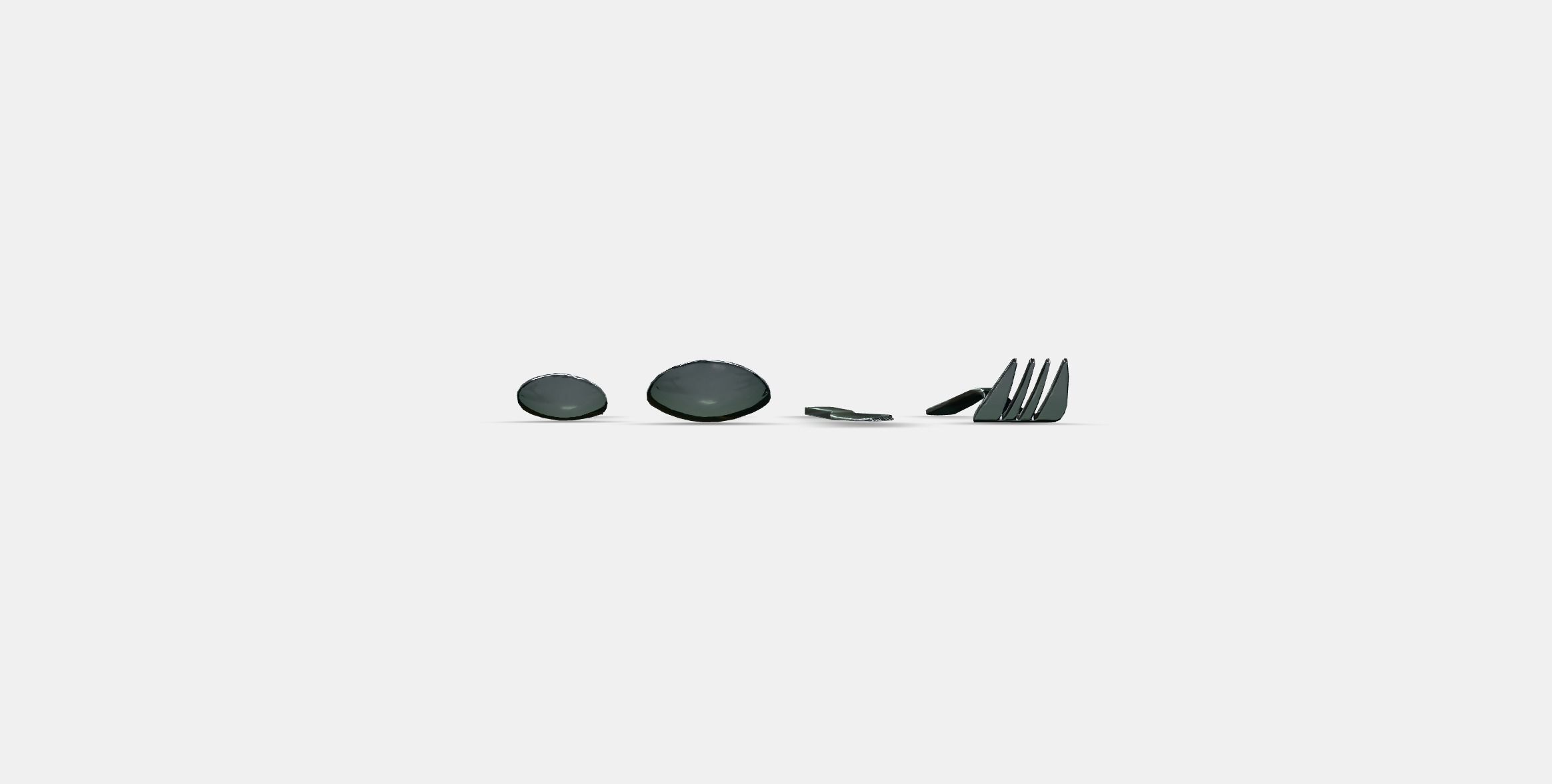 FORNUFT 24-piece cutlery set Low-poly 3D model_14