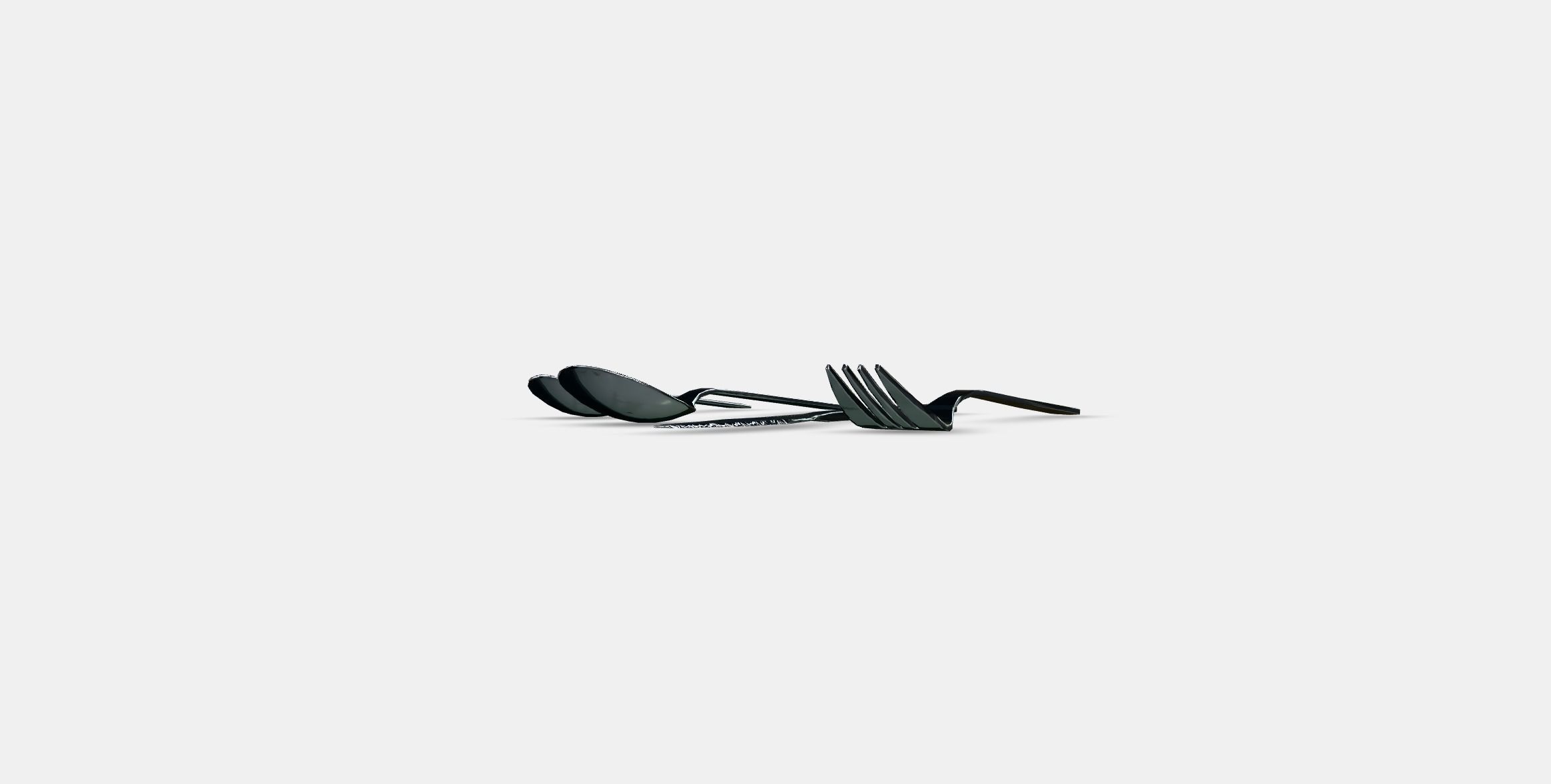 FORNUFT 24-piece cutlery set Low-poly 3D model_5