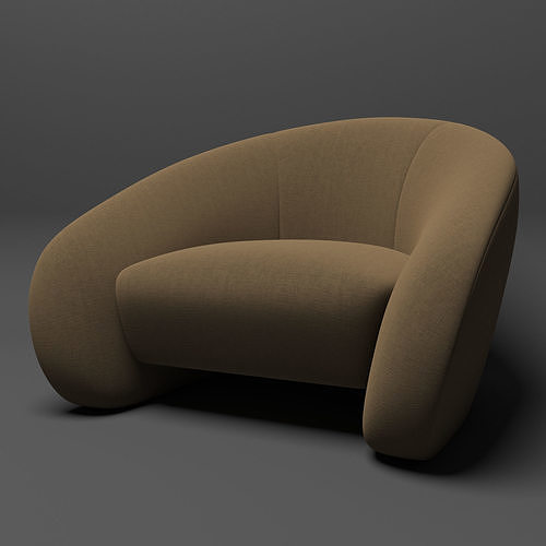 REYNA LOUNGE CHAIR Low-poly 3D model