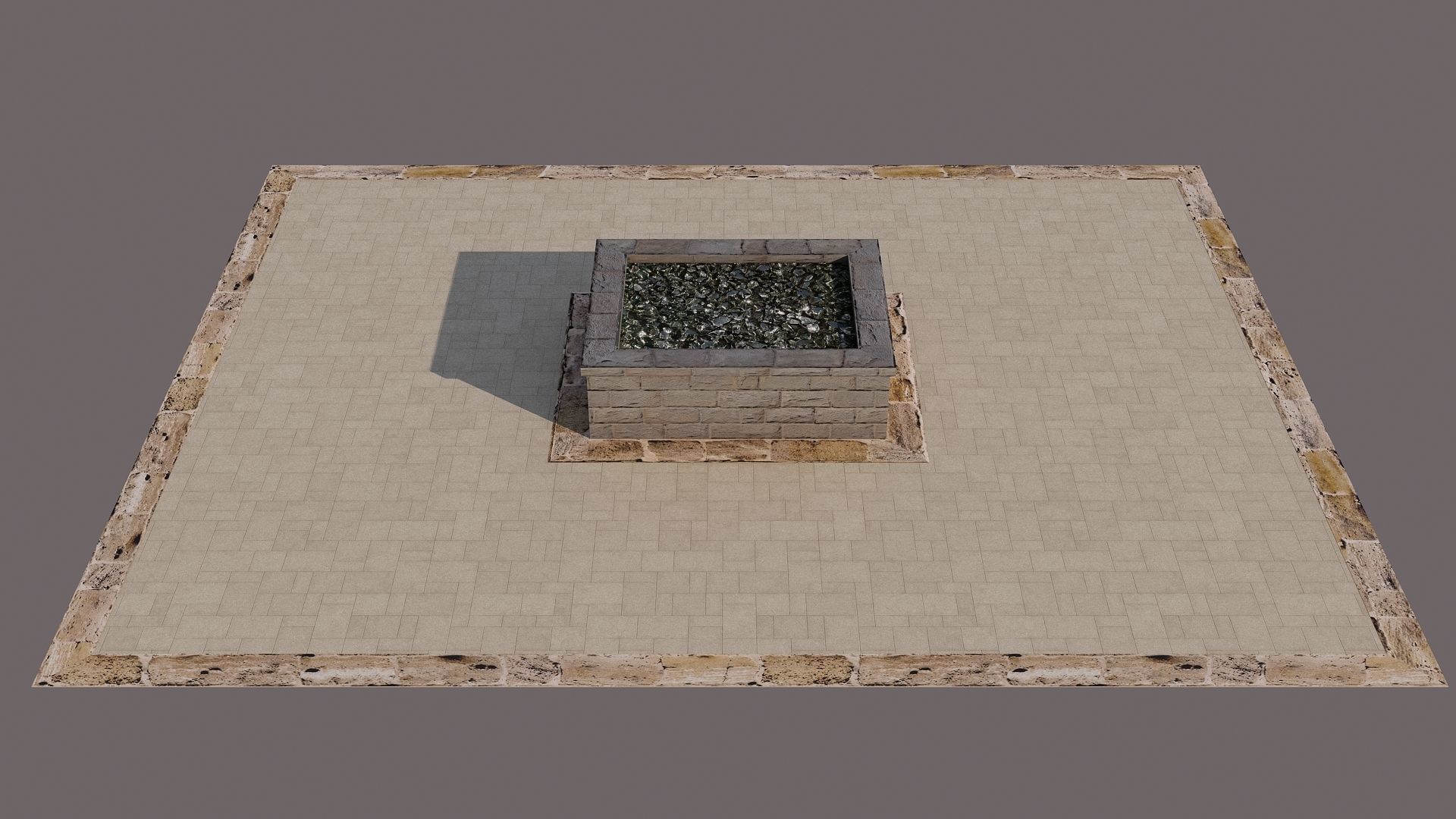 Stone Bonfires 3D model_2
