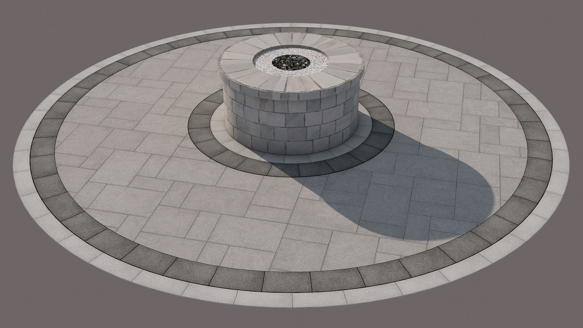 Stone Bonfires 3D model_3
