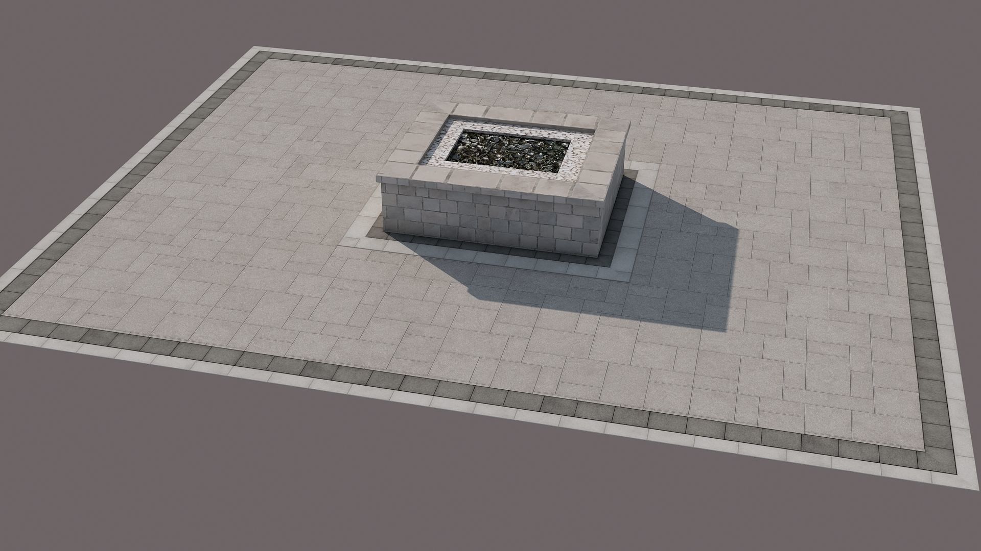 Stone Bonfires 3D model_5