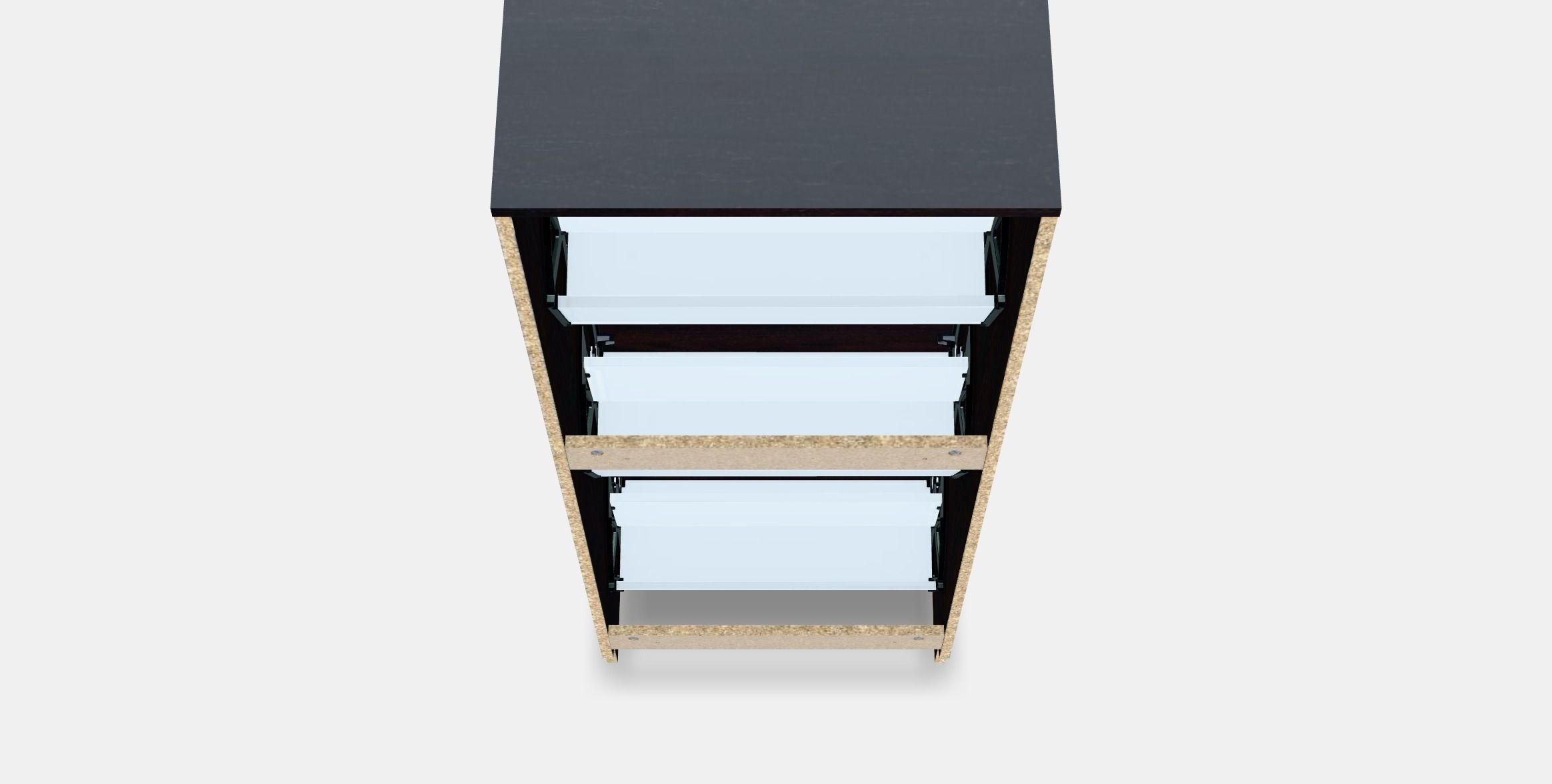 BISSA Shoe cabinet with 3 compartments 1 Low-poly 3D model_5