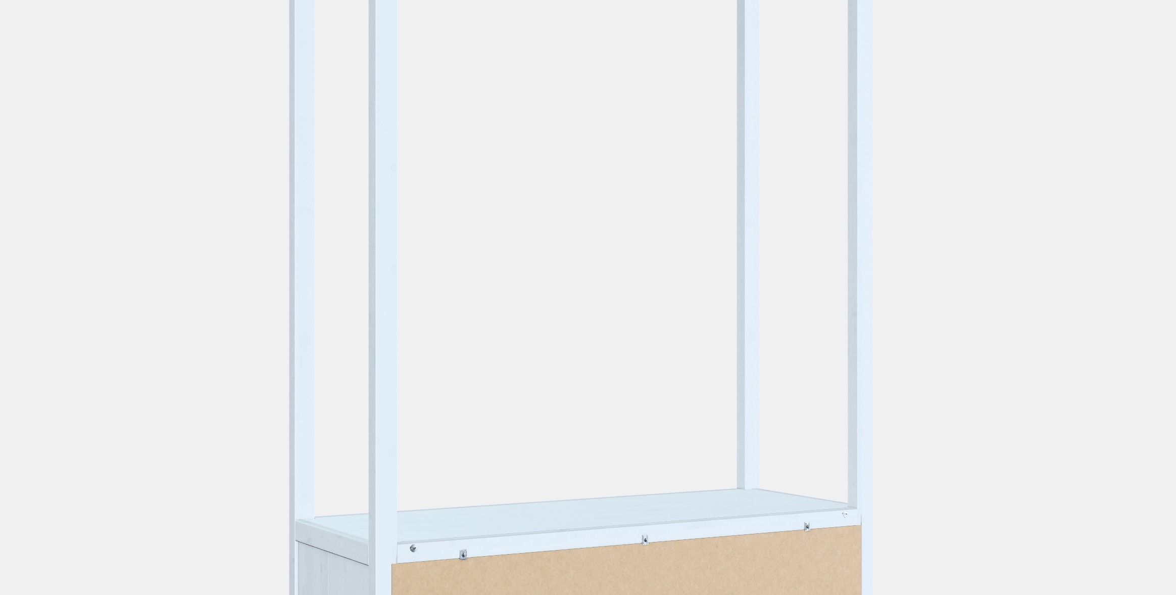 HEMNES Open wardrobe Low-poly 3D model_2