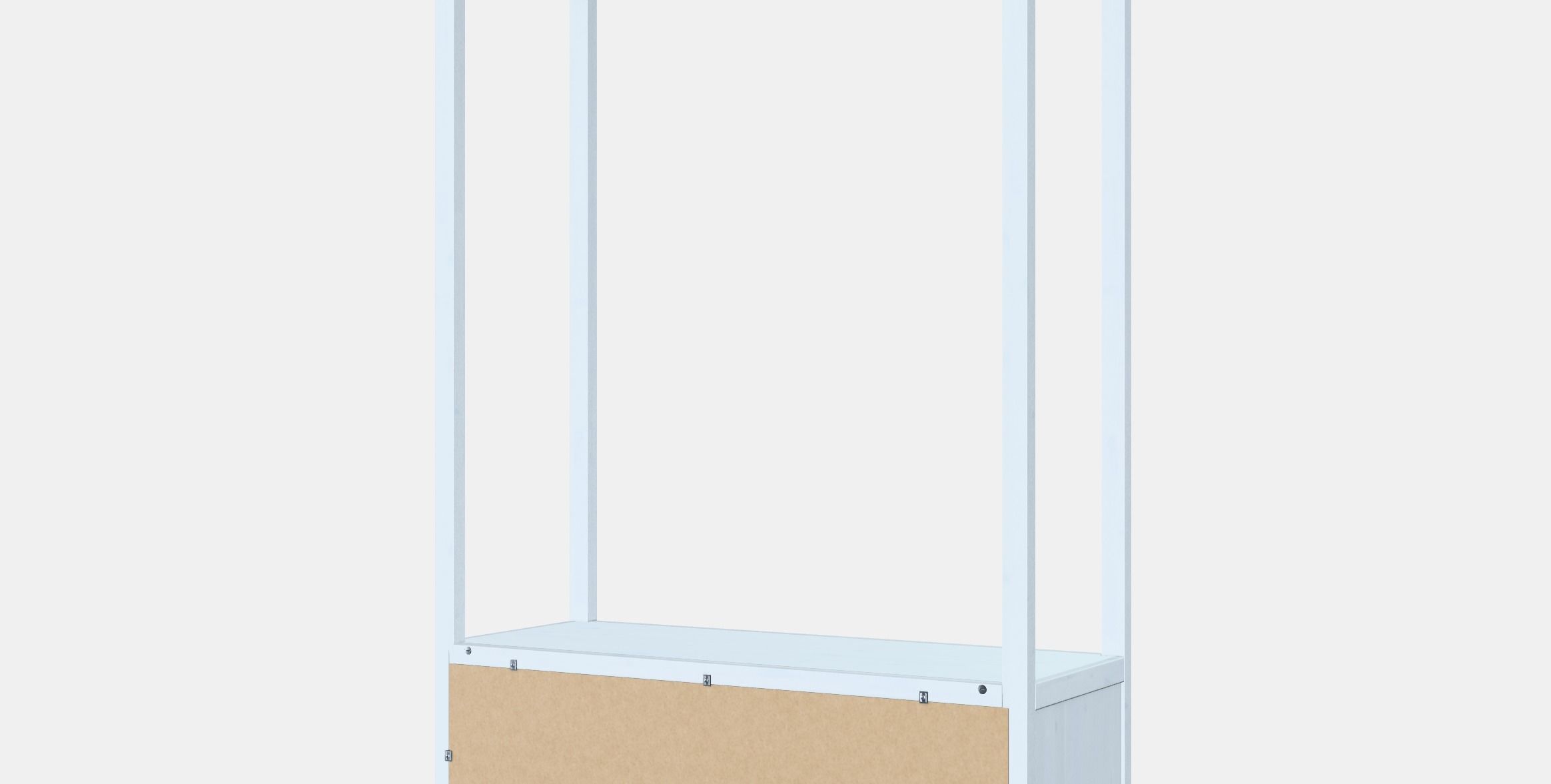 HEMNES Open wardrobe Low-poly 3D model_6