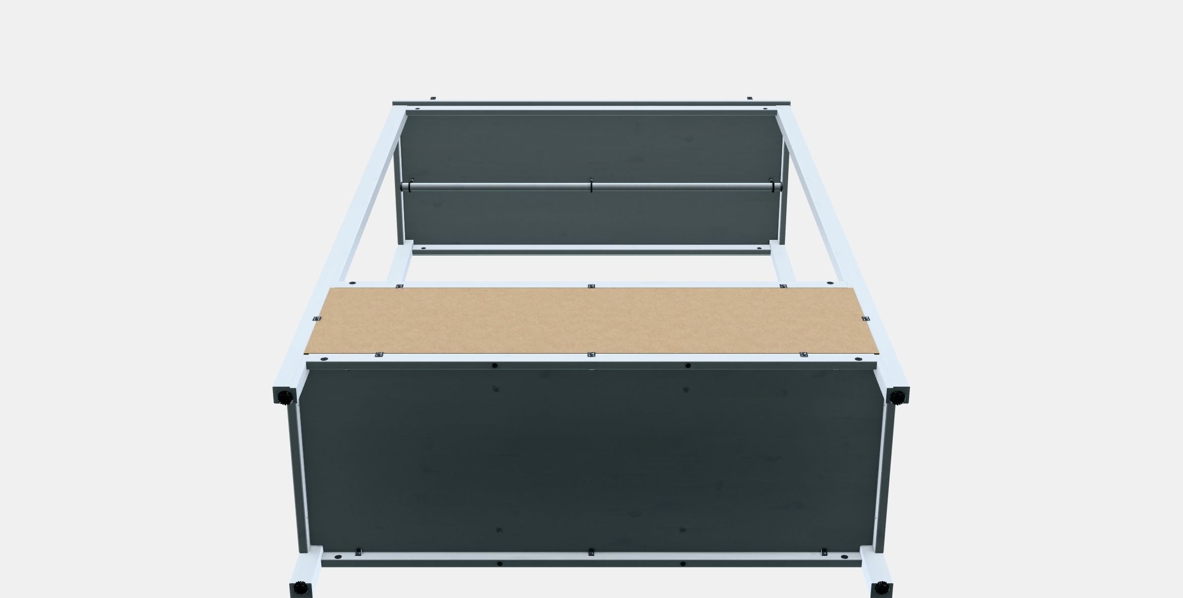 HEMNES Open wardrobe Low-poly 3D model_8