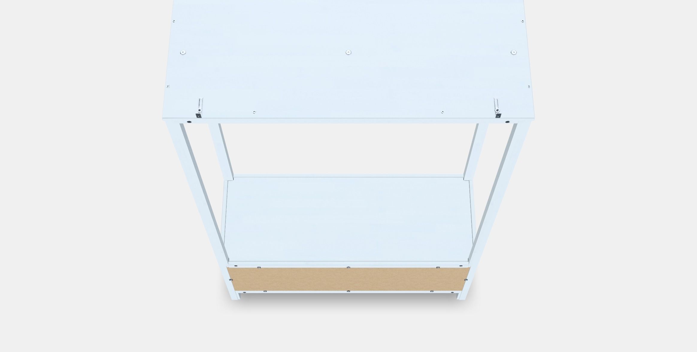 HEMNES Open wardrobe Low-poly 3D model_4