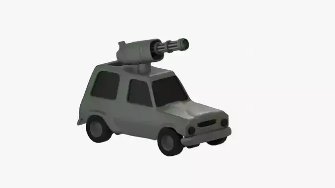 Military Car 3D Illustration 3D model