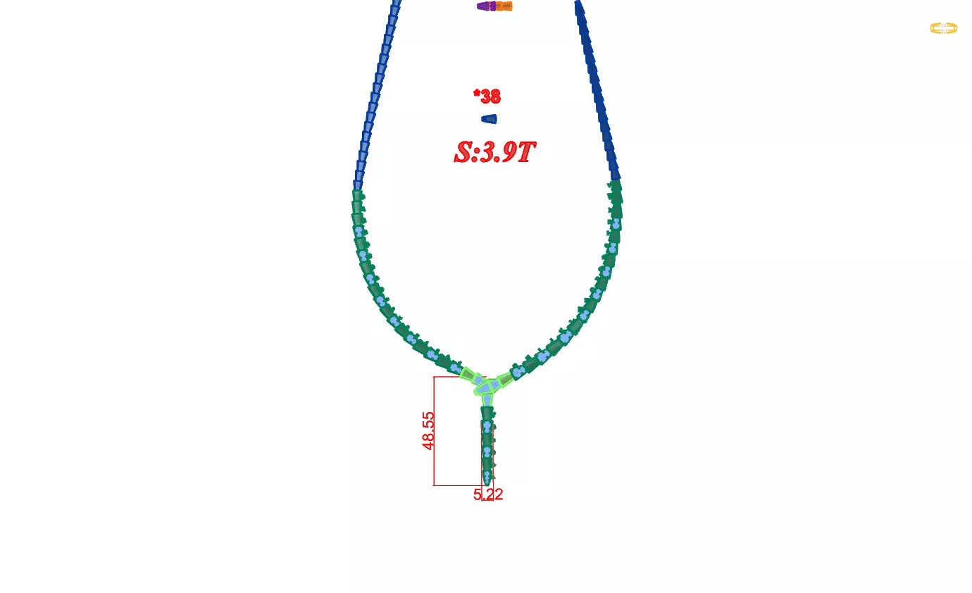 Necklace Snake 08 3D print model_0