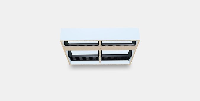 STALL Shoe cabinet with 4 compartments 1 Low-poly 3D model