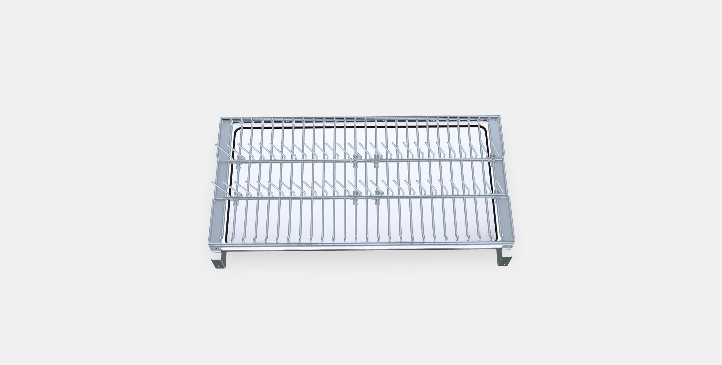 KUNGSFORS Dish drainer Low-poly 3D model_2