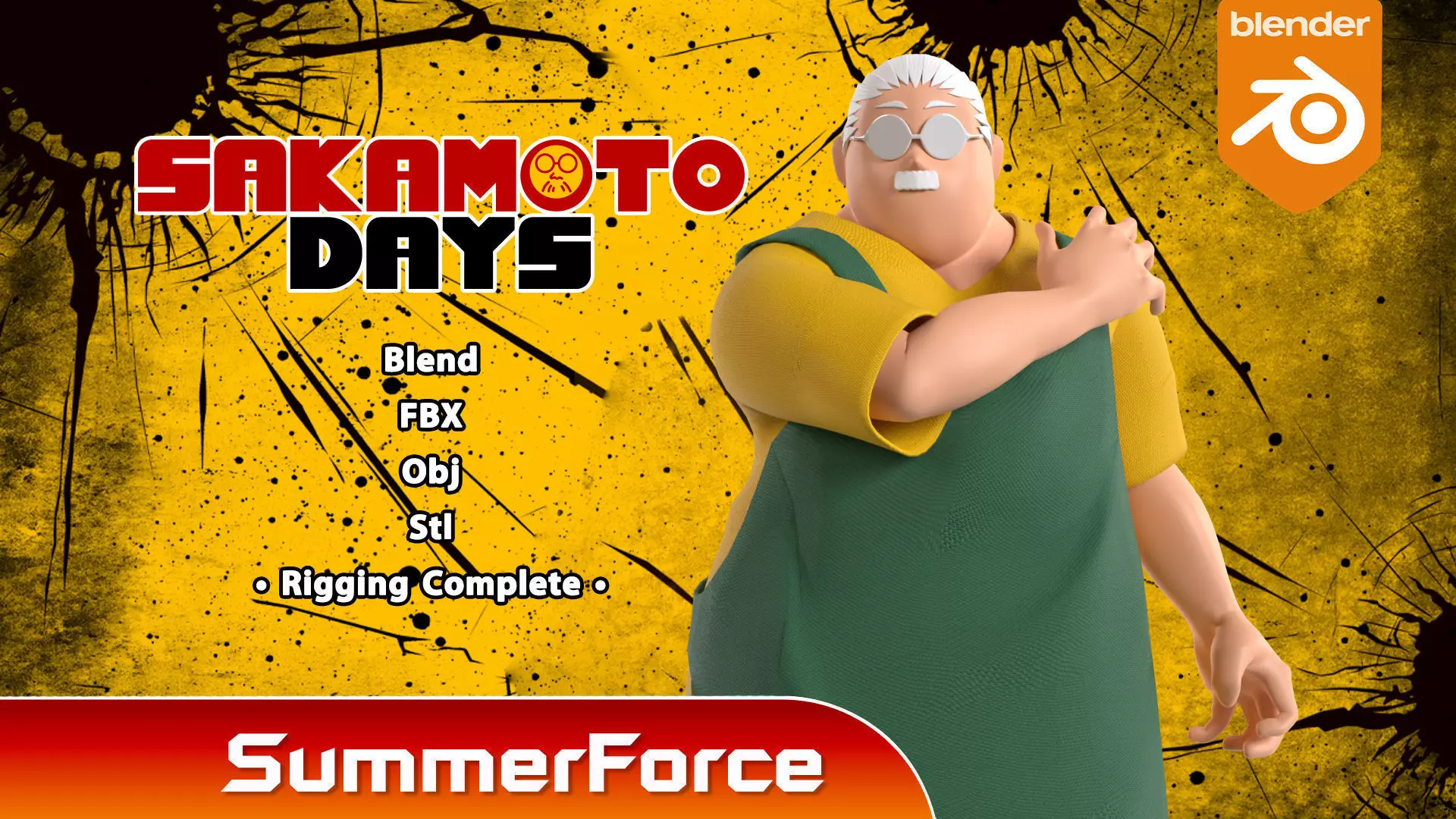 Taro Sakamoto - Sakamoto Days 3D model_0