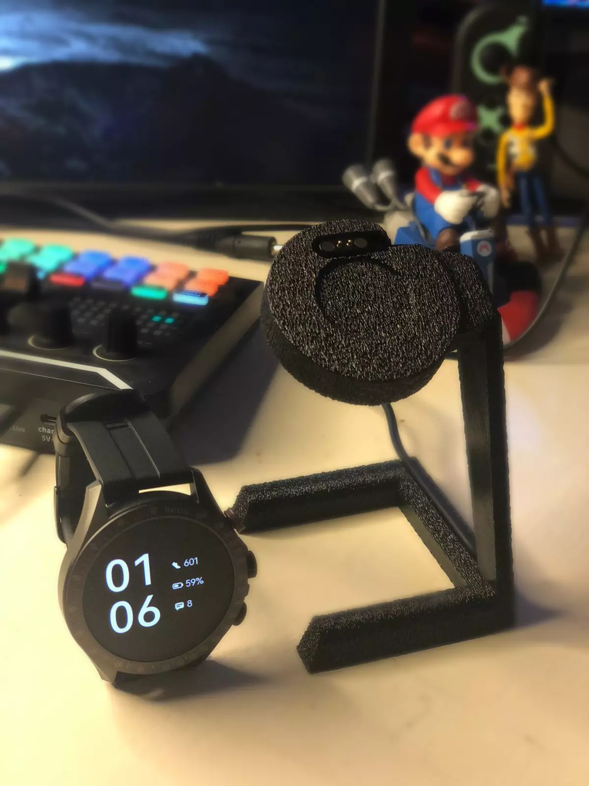 BASE DE CARGA HAYLOU SOLAR PRO SMARTWATCH 3D print model_0