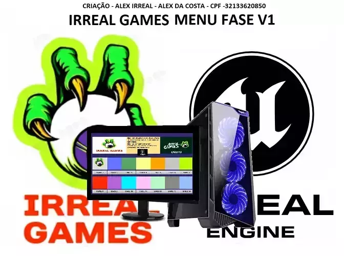 MENU FASE GAMES TO UNREAL ENGINE 3D model