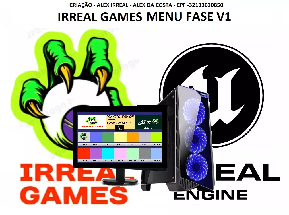 MENU FASE GAMES TO UNREAL ENGINE 3D model_0