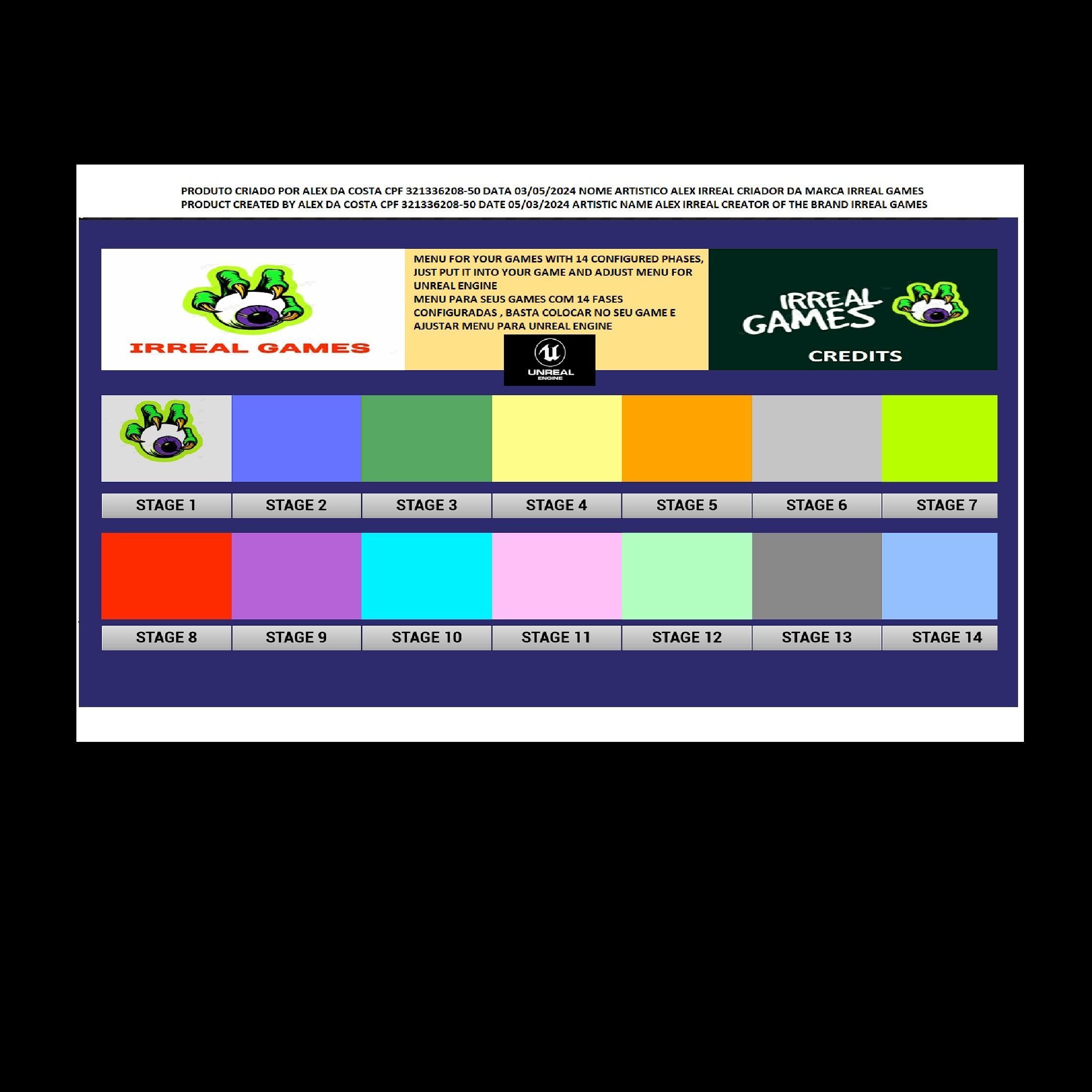 MENU FASE GAMES TO UNREAL ENGINE 3D model_1