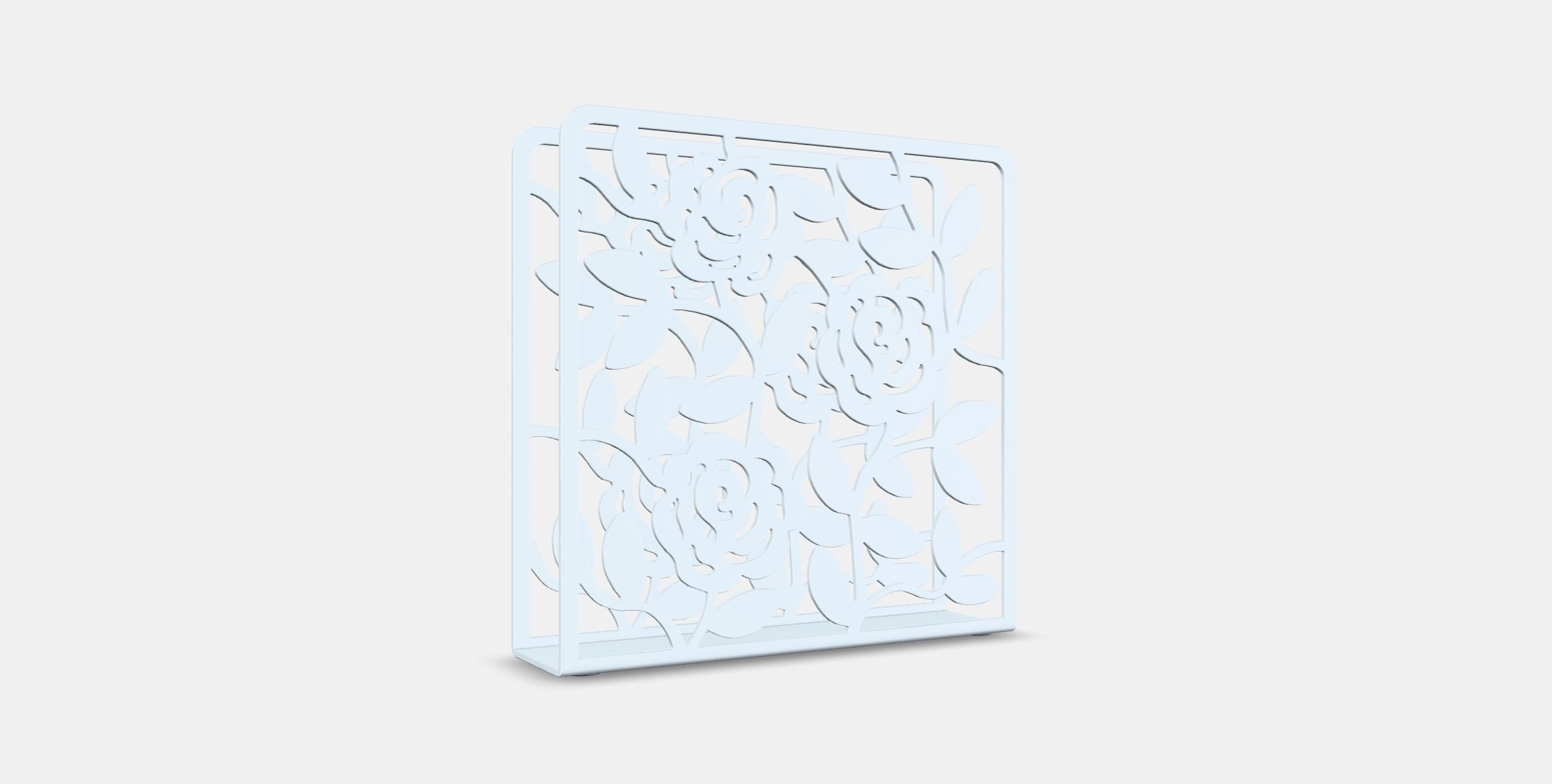 Equilateral napkin holder Low-poly 3D model_16