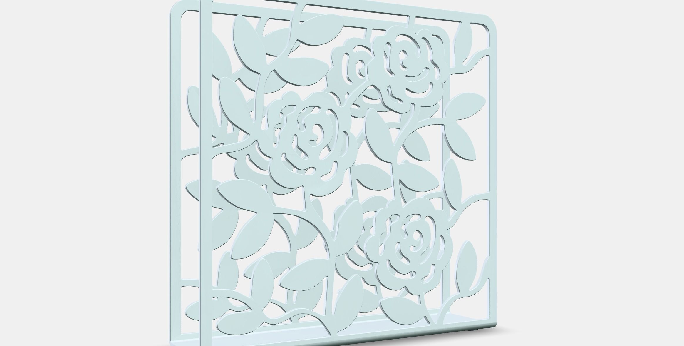 Equilateral napkin holder Low-poly 3D model_9