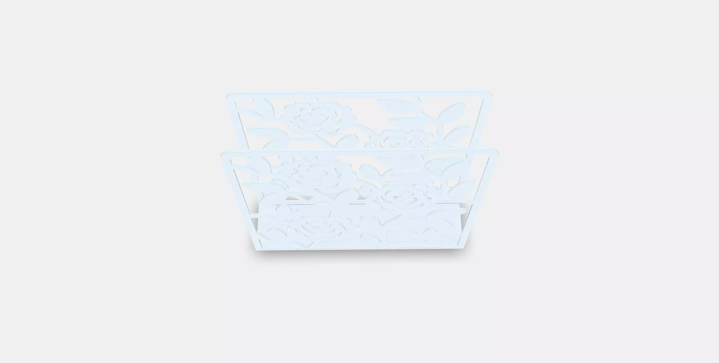 Equilateral napkin holder Low-poly 3D model_0