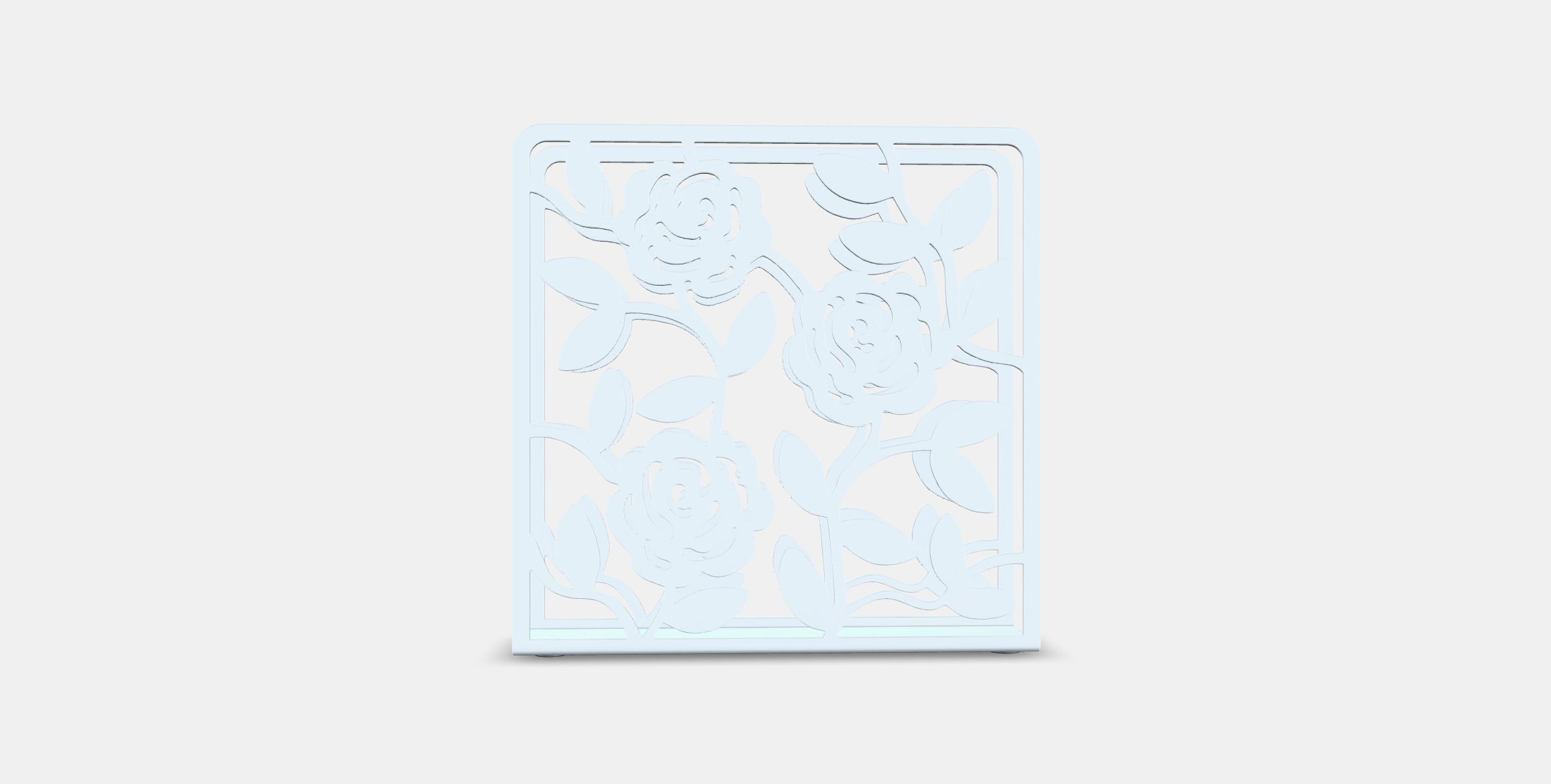 Equilateral napkin holder Low-poly 3D model_14