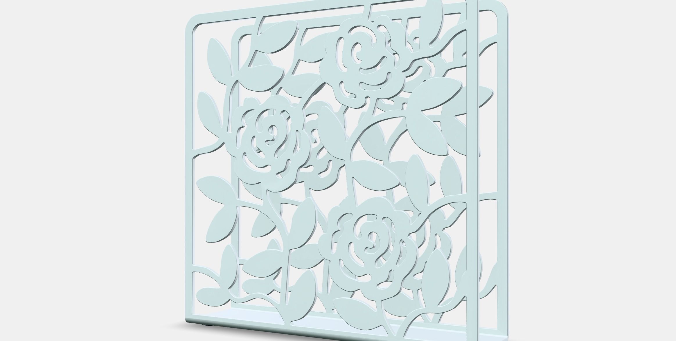 Equilateral napkin holder Low-poly 3D model_13