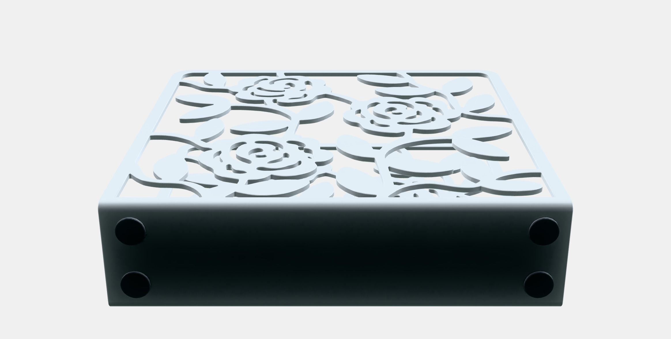 Equilateral napkin holder Low-poly 3D model_8