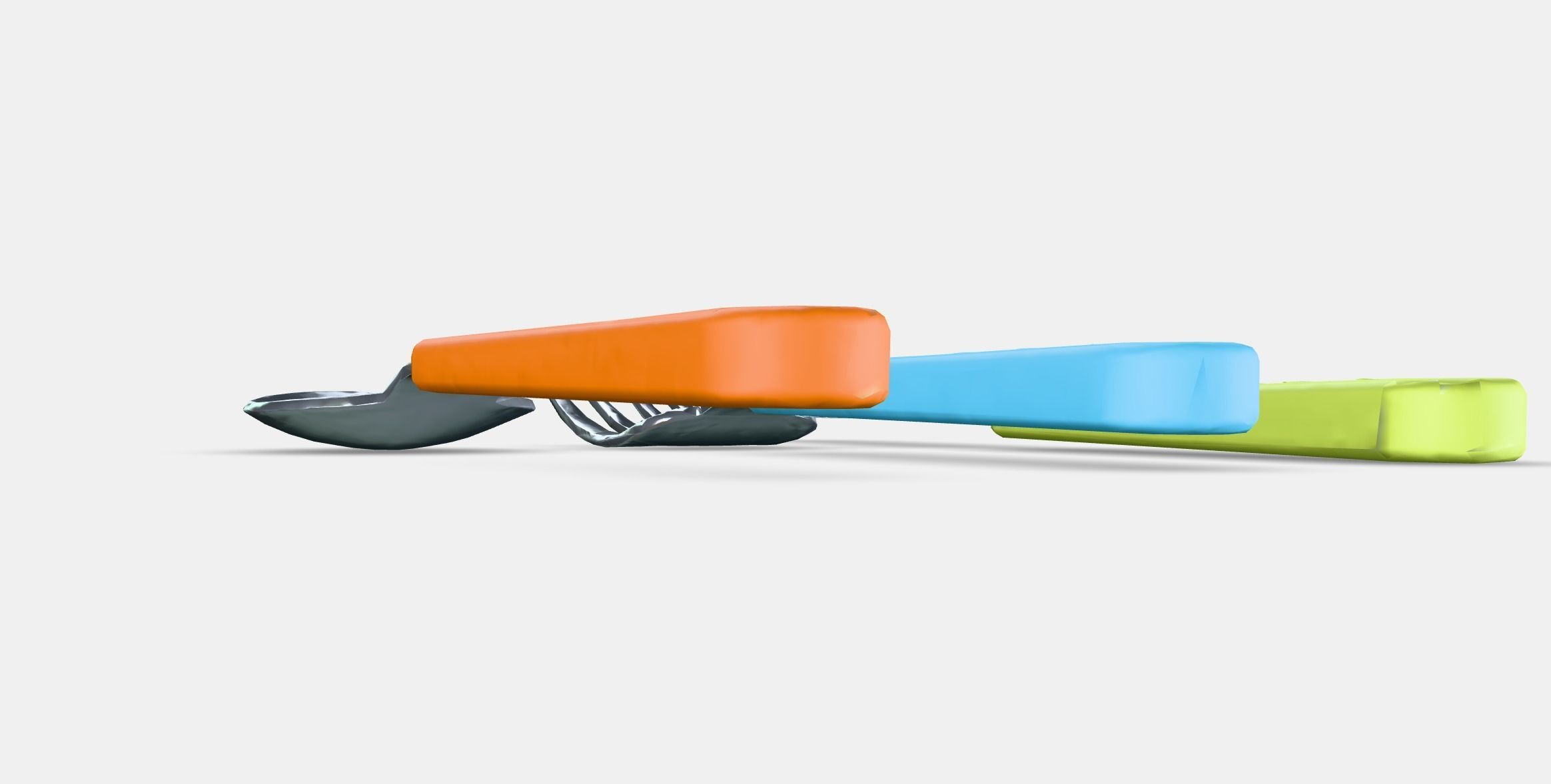 SMASKA 3-piece cutlery set Low-poly 3D model_31