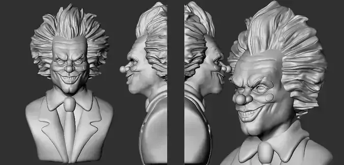  Clown 3D Model for 3D Printing
