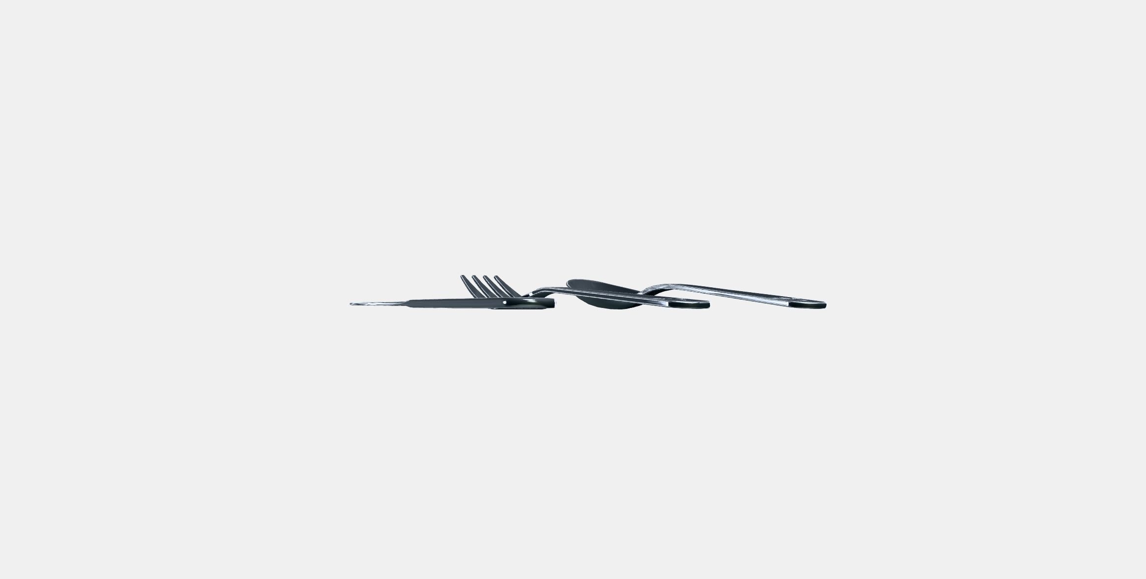 FABLER 3-piece cutlery set Low-poly 3D model_3